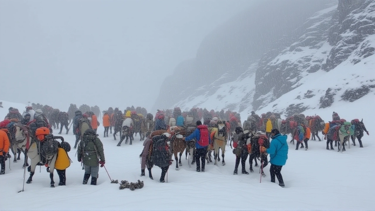 Blizzard Traps Hundreds on Everest; Rescue Teams Battle Snow in Tibet